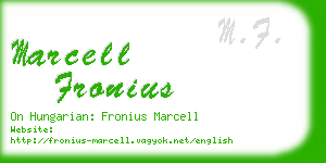 marcell fronius business card